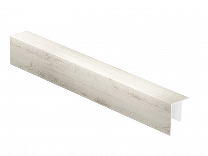F-профиль Crystallit «Белый дуб»  глянцевый 28*20 мм
